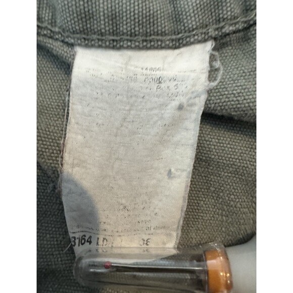 Carhartt Cargo Shorts Size 36 Loden Green B164LDN Canvas Workwear y2k Distressed - Picture 3 of 16